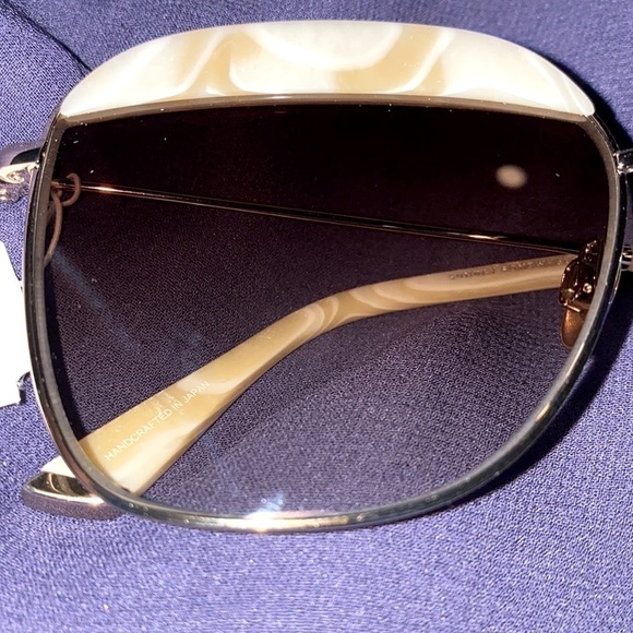 Sunday Somewhere Vito Capped Square Sunglasses Brown Lenses - Picture 11 of 14